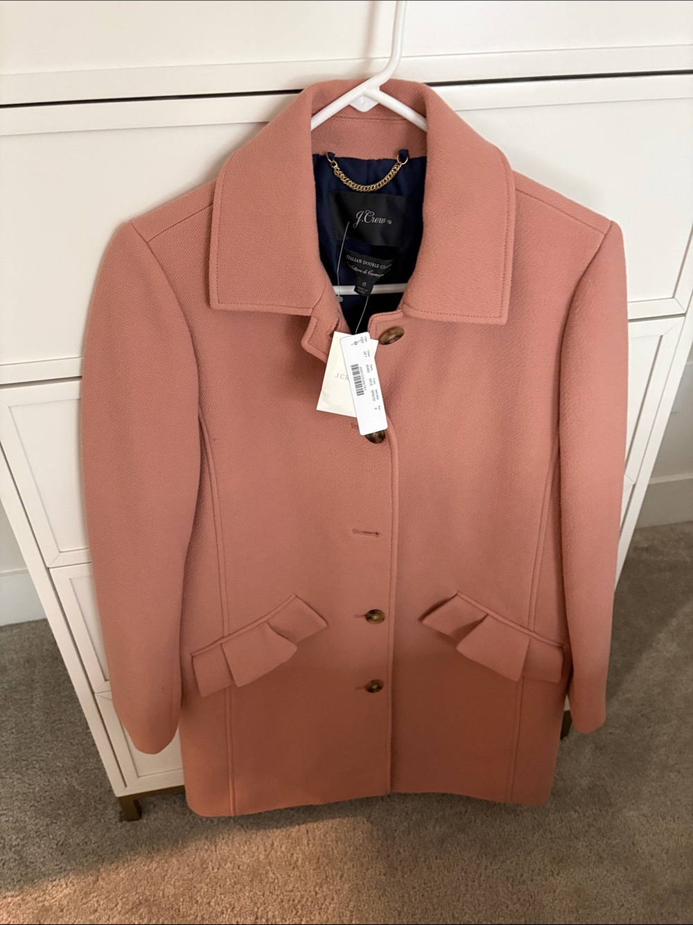 J Crew nwt Italian double cloth coat